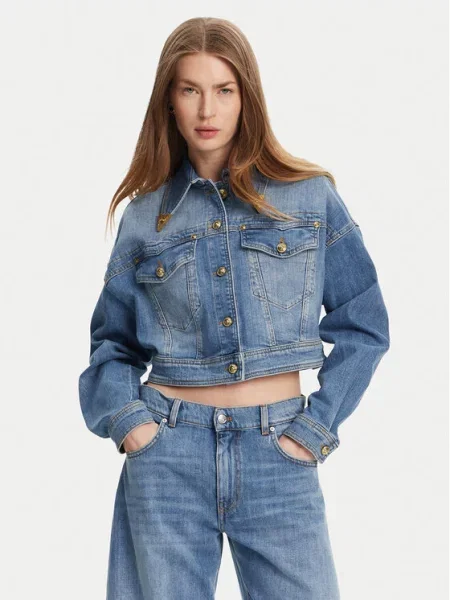 Versace Jeans Couture Джинсова куртка Голубий