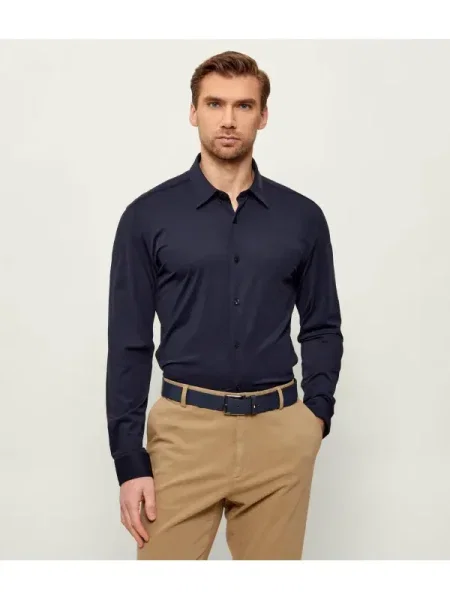 BOSS BLACK Cămașă | stretch negru