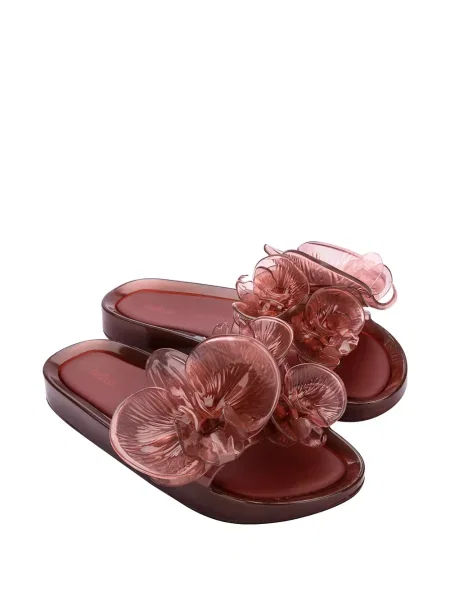 Sandale Melissa cu model floral roșu
