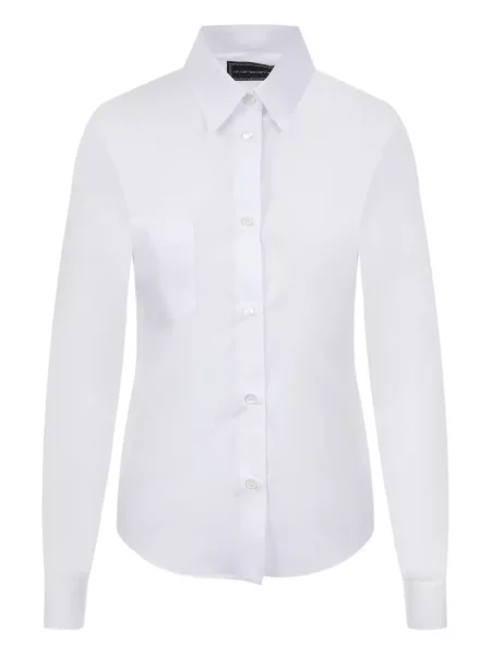 Kołnierzykowy koszula 10 Corso Como klasyczna popelinowa biała