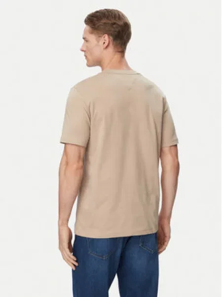 TOMMY HILFIGER Tričko / svetločervená / čierna / biela béžová