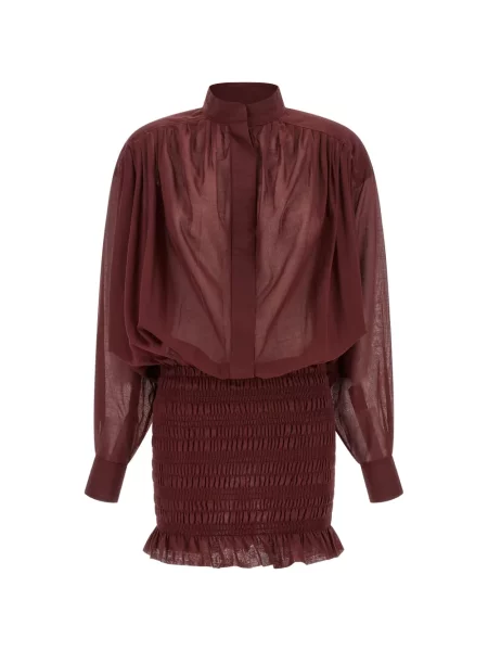 Rochie mini The Andamane cu volane roșu