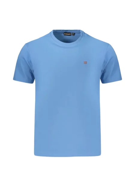 Tricou Napapijri cu broderie albastru