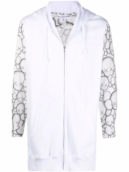 Majica s kapuljačom Comme Des Garçons Shirt s printom bijela