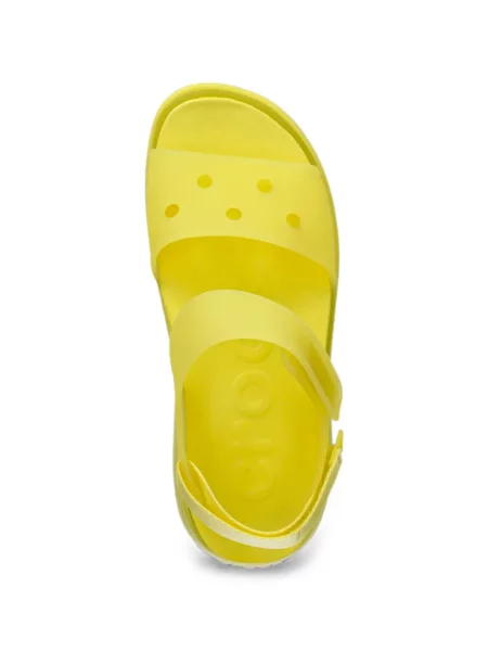 Sandale Crocs cu platformă cu bretele galben