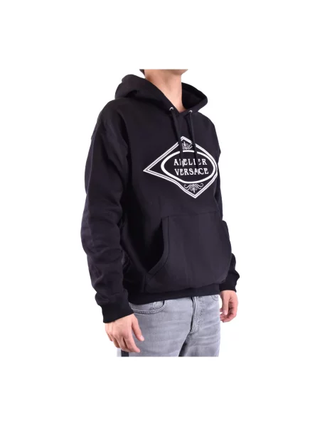Bluza z kapturem Versace z kapturem czarna