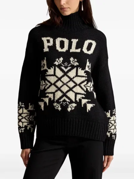 Scurt căciulă Polo Ralph Lauren evazată negru
