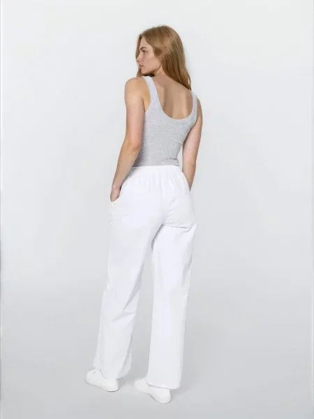 Джинси jogger wide-leg білий