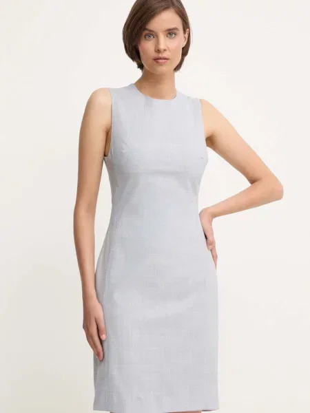 Calvin Klein rochie din lana gri