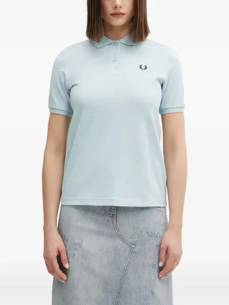 Top Fred Perry cu autograf albastru