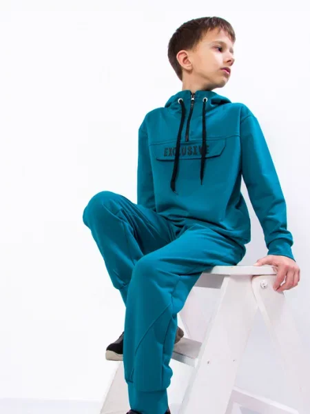 Дитячий Спортивний костюм Носи своє бавовна/поліестер блакитний