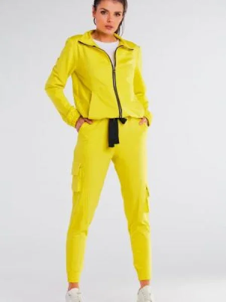 Spodnie cargo Infinite You żółte