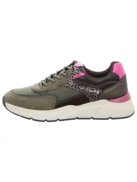 Sneakersy Tamaris w jednolitym kolorze zielone