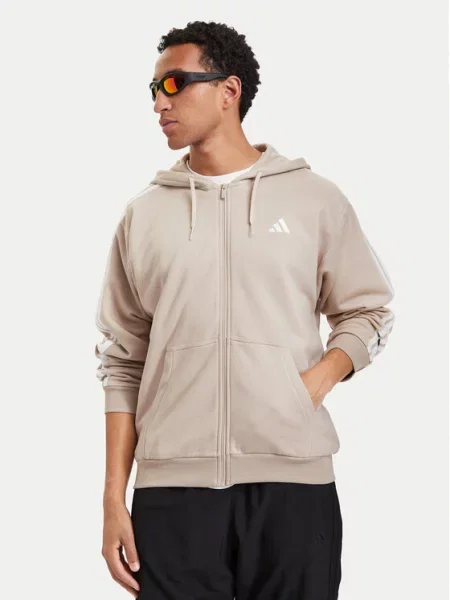 Adidas Суитшърт Essentials French Terry бежов