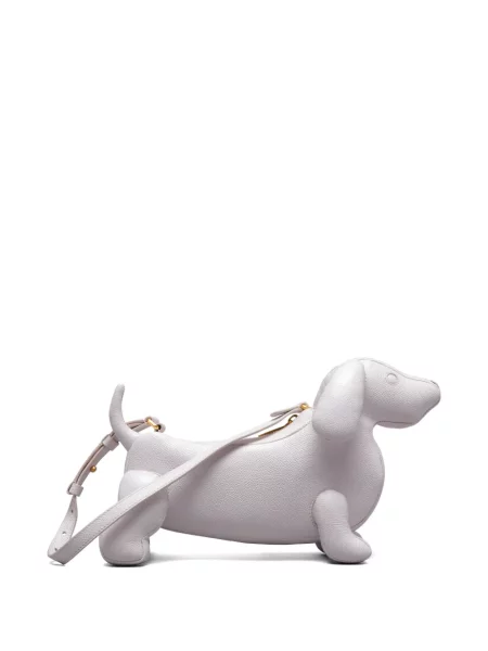 Geantă de mână Thom Browne din piele roz