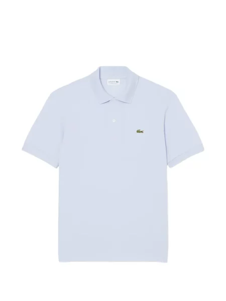 Tricou polo Lacoste cu autograf albastru