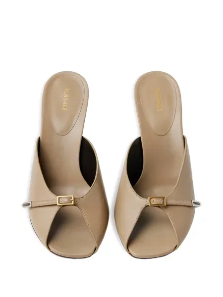 Papuci tip mules Versace din piele