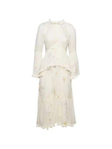 Rochie midi Zimmermann cu model floral cu imagine