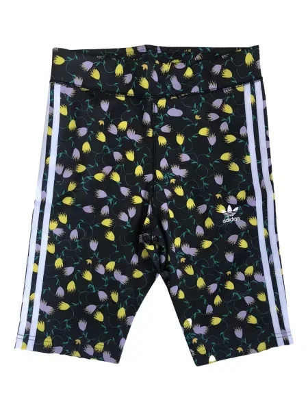 Pruhované krajkové pruhované tričko Adidas s vázáním šedé