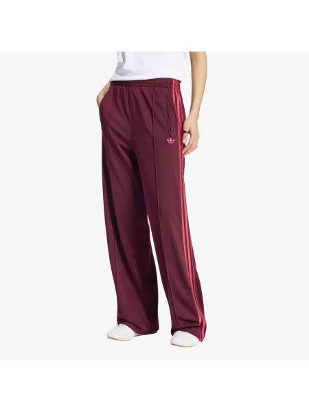 Pantaloni de trening adidas Firebird Loose Track Tracksuit Bottoms Maroon/ Power Pink M roșu