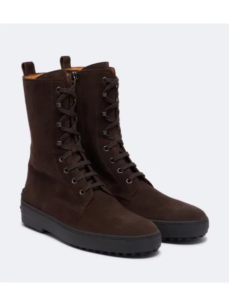 Botine Tod's din piele de căprioară maro