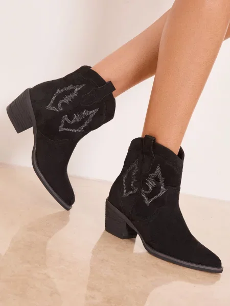 Lipsy Cizme de cowboy negru