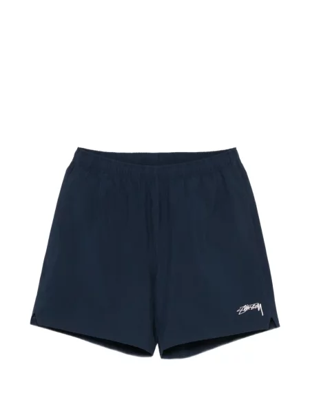 Pantaloni scurți Stüssy cu imagine albastru
