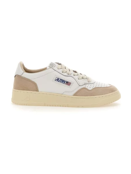 Sneakers Autry Medalist Low Wom White Leather/ Beige Suede EUR 36 białe
