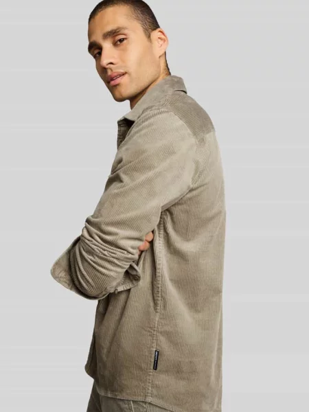 Koszula casualowa ze sztruksu z pełną listwą guzikową Tom Tailor Denim