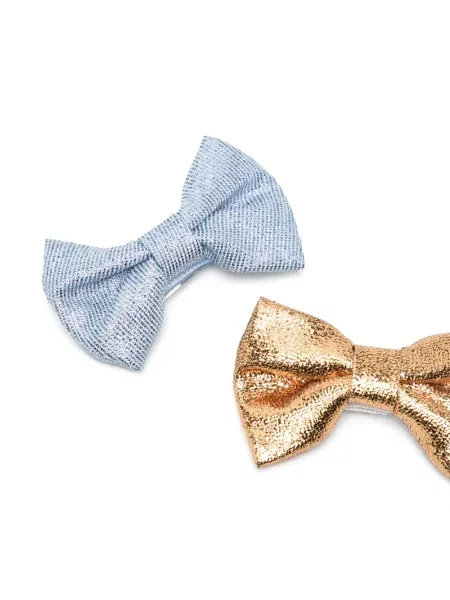 Pletená bunda Ombre s mašlí modrá