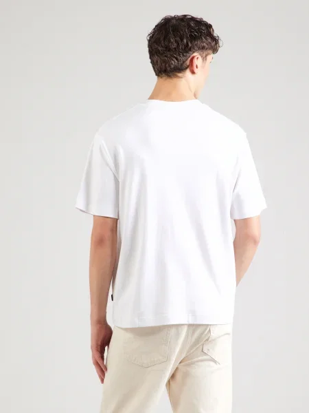 JACK & JONES Tričko JWHURBAN EDGE čierna biela