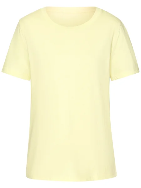BEACH TIME Tricou pastel galben