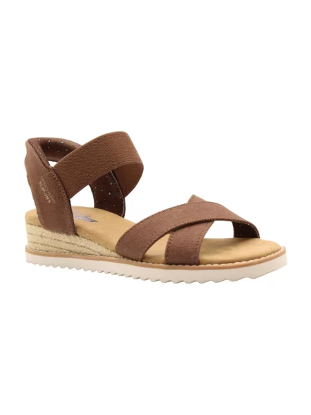 Sandały Skechers brązowe