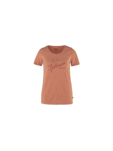 Fjällräven Sunrise T-Shirt W Rowan Red-Melange Kobiety Koszulki Fjällräven Pomarańczowy Size: S czerwona
