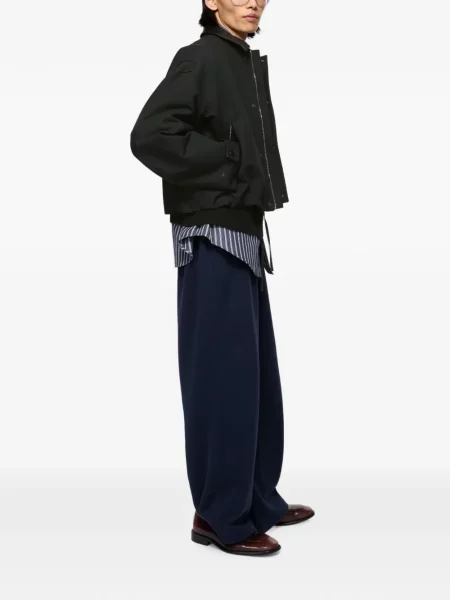Gulerat geanta de piele Acne Studios negru