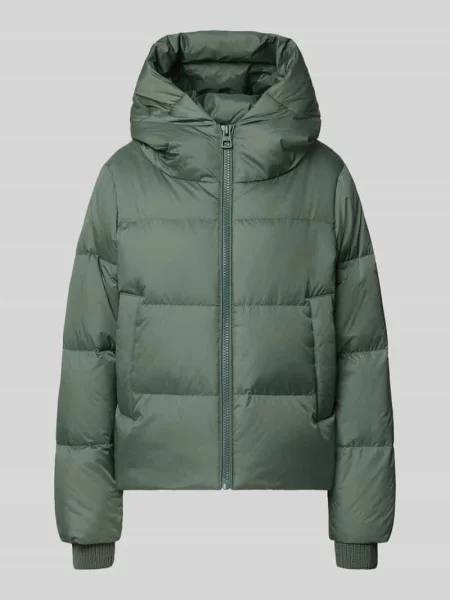 Kurtka puchowa o kroju regular fit z naszywką z logo Marc O'polo zielona