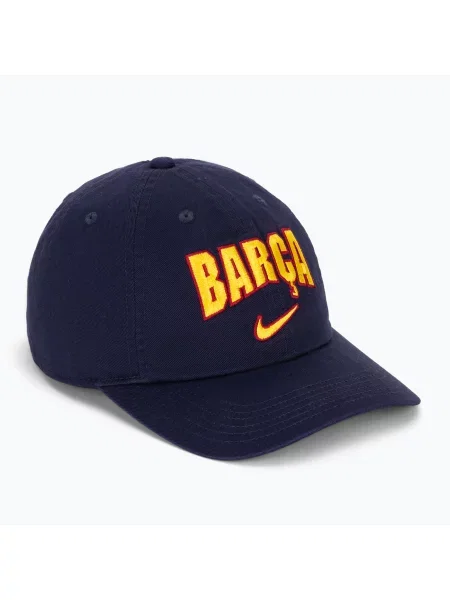Gyerek ellenzős sapka Nike FC Barcelona Club Cotton blackened blue. Méret: OS kék