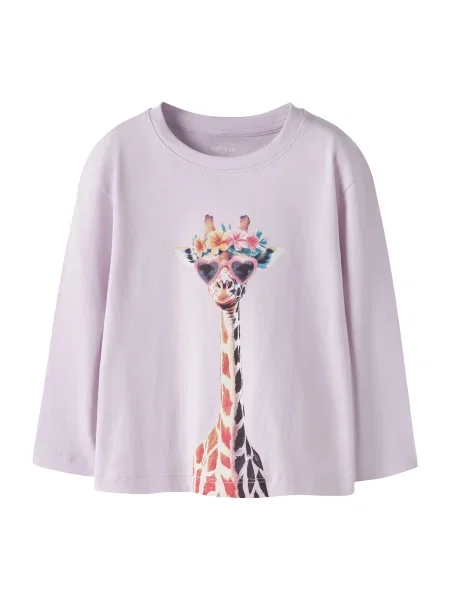 NAME IT Tricou NMFVotea mov pastel / portocaliu / roz negru