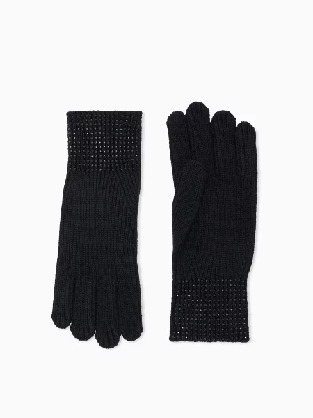 Перчатки Armani Exchange черные