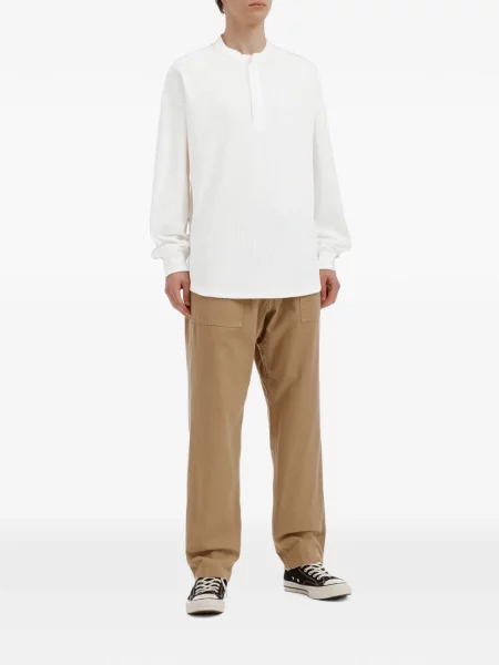 Lung tricou Aftermaths tricotate alb