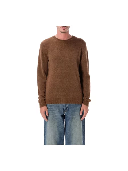 Sweter Roberto Collina brązowy