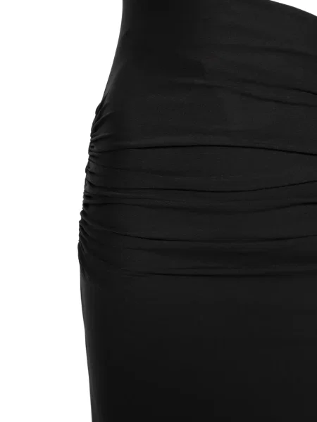 Maxi rochie maxi Fisico cu un umăr gol de costum negru