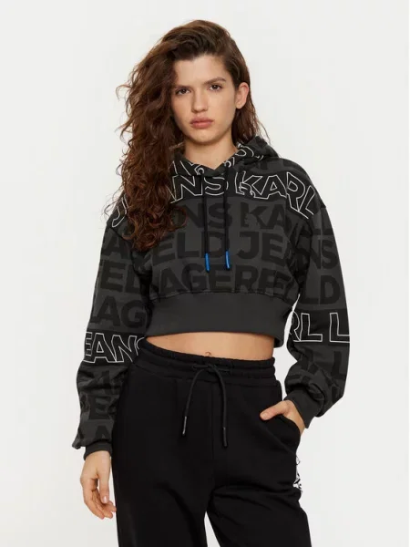 Μπλούζα Karl Lagerfeld Jeans μαύρο