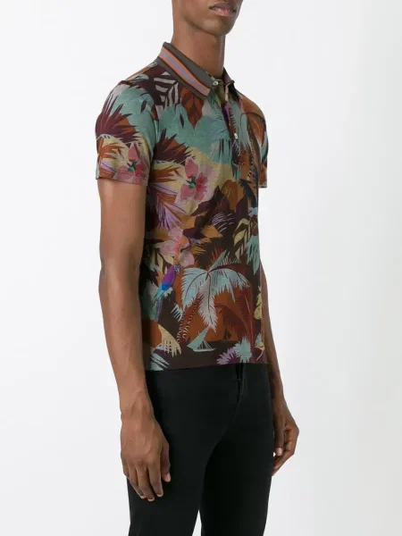 Raštuota atogrąžų polo marškinėliai Valentino Garavani