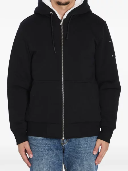 Mikina s kapucňou Moose Knuckles čierna