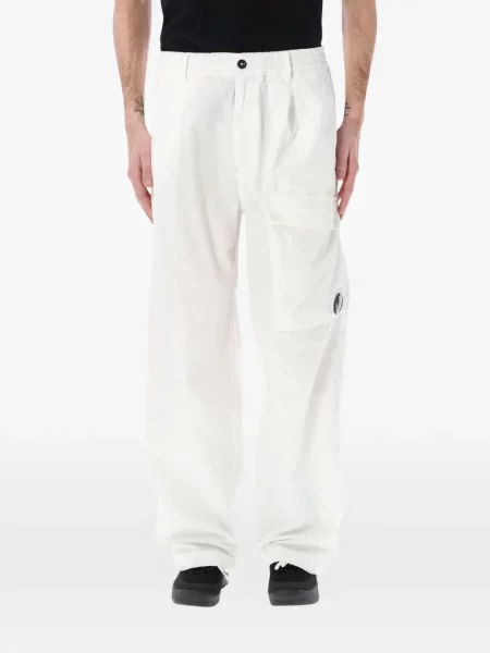 Pantaloni C.p. Company alb