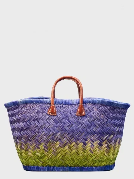 Le Comptoir de la plage Aravola Пляжна сумка Солома синій