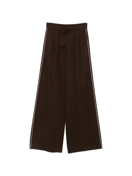 Pantaloni Max Mara cu dungi maro