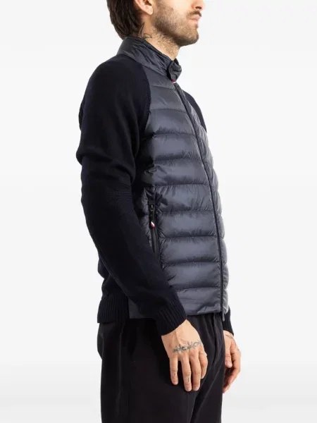 Prošívaný bunda Moncler Grenoble modrá