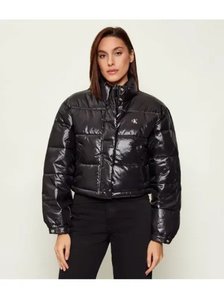 Calvin Klein Jeans Geacă de iarnă negru alb